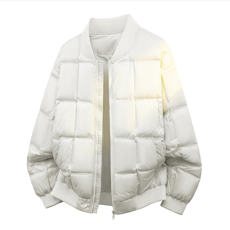 棒球领棉服男冬季加厚保暖面包服休闲拉链棉衣外套青年