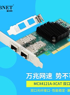 智比奈特ZBNET 万兆网卡MCX4121A-XCAT 10G光纤网卡双光口Mellanox迈络思芯片 MCX4121A ConnectX-410GbE