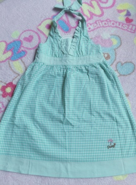 挂脖全新daisy lovers 上衣裙湖蓝色稀有120码纯棉日系潮牌贵牌