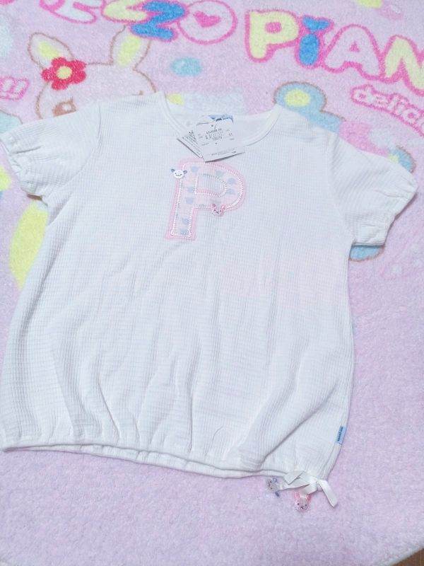 pomponette 纯棉日系潮牌120码T恤夏季可爱卡通贵牌女童纯棉T恤现