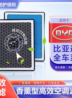 比亚迪香薰空调滤芯F3L3G3F3RG3R3F6速锐G6思锐S6S7空气滤芯N95格