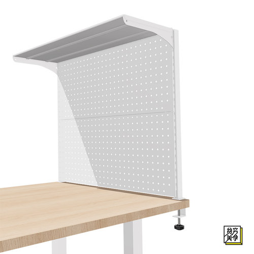 贫美夹桌洞洞板书架免打孔不占地