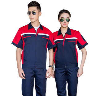 短袖工作服套装男工程服汽修工装酒店物业维修师工程部劳保服长袖