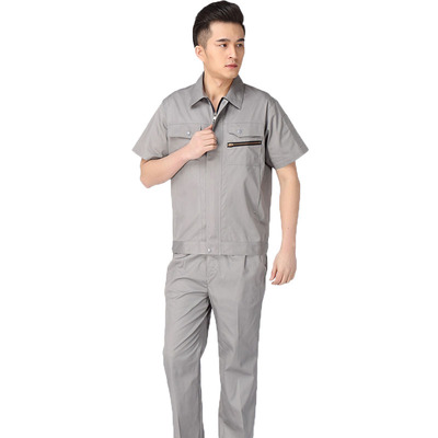 夏季短袖套装劳保工作服