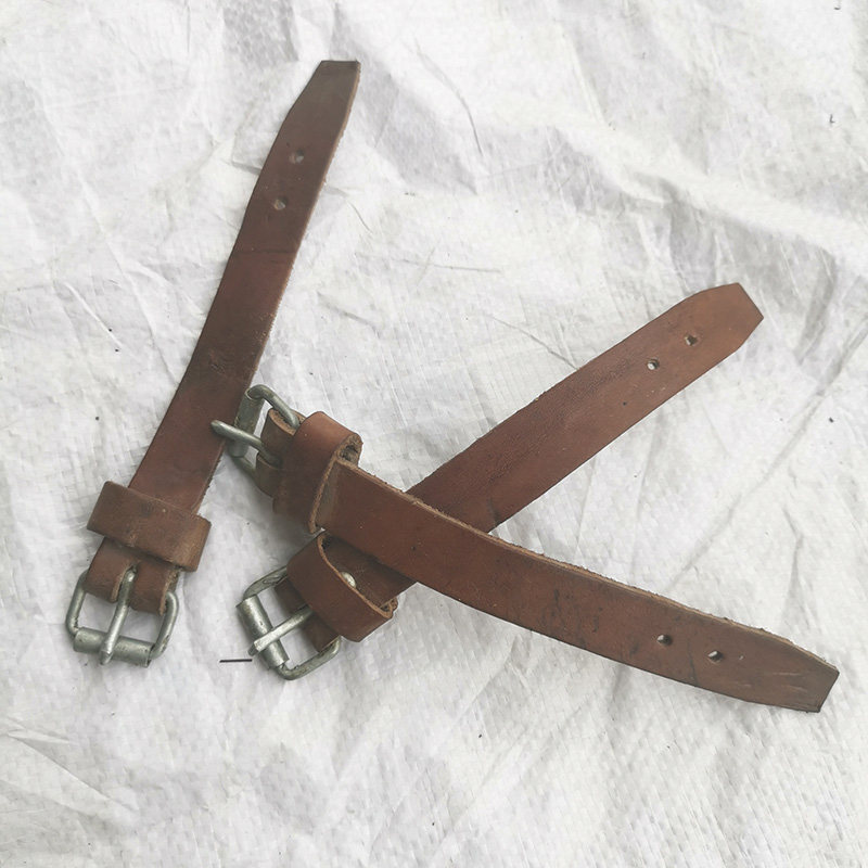 库存正品牛皮扎带三角架固定带绑搏捆扎真牛皮扣包包锁扣改装DIY