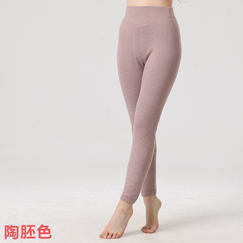 2026秋冬新款女士保暖打底裤家居外穿弹力大码面料软糯舒适羊毛裤