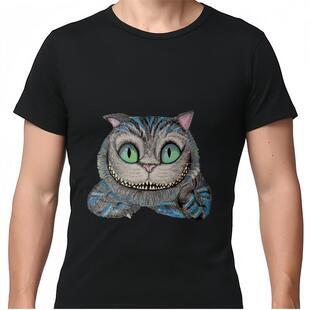 宽松欧美风流行服装 t恤男定制萌宠怪化精灵猫咪个性 纯棉短袖 夏装