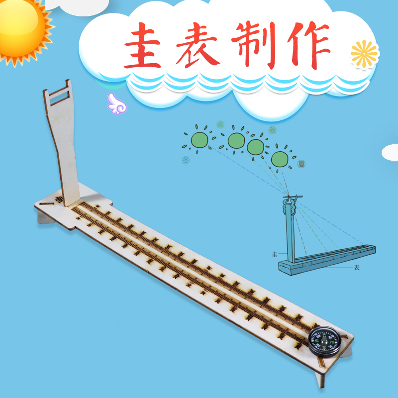 科普实验测量日影长度古代教具