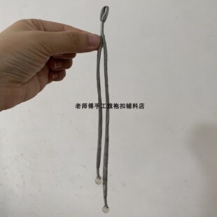【来样定制】极简风绕线加小圆珠飘带旗袍扣挂坠手工制作来图订做