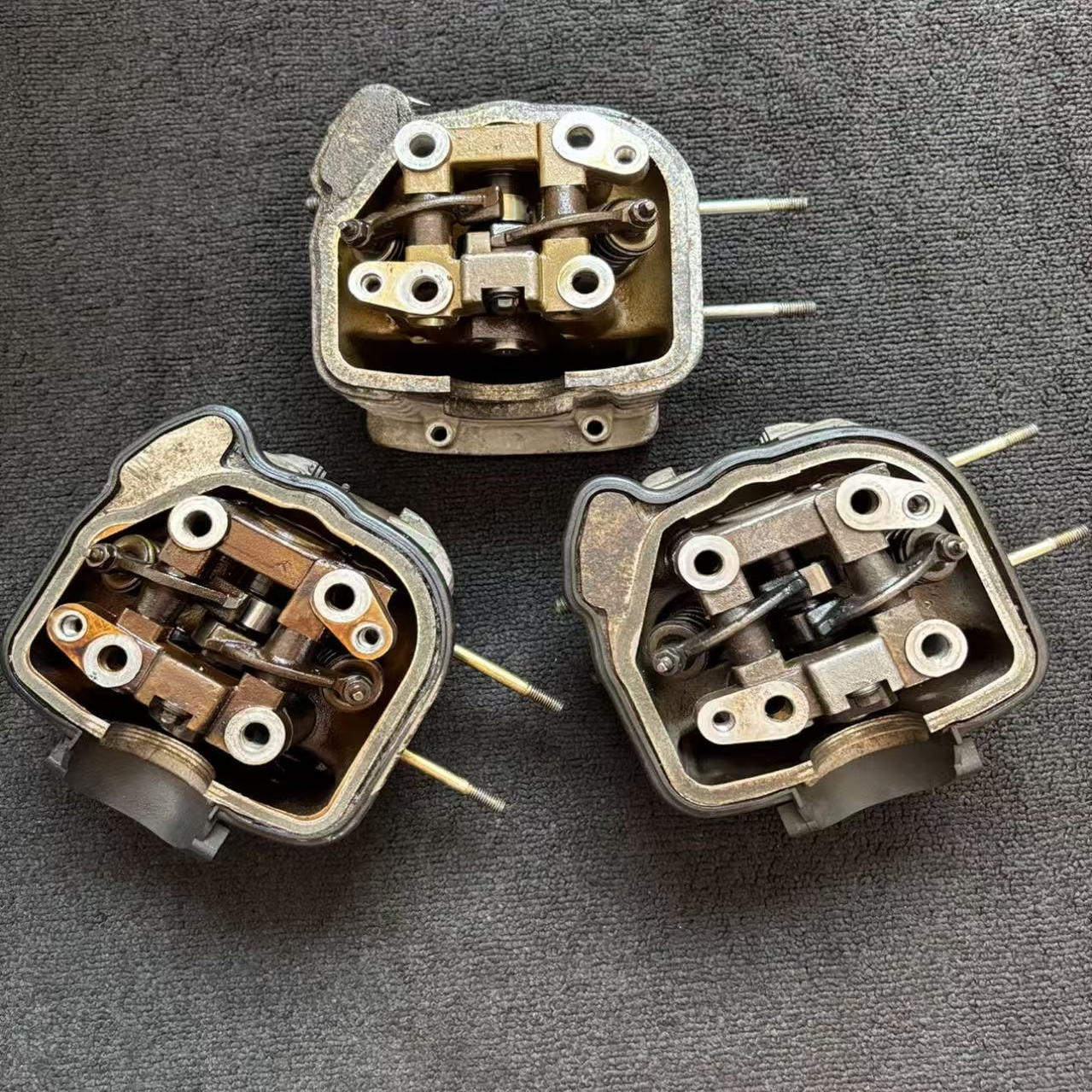 豪爵踏板车配件HJ125T-9C/9D/10A/10G悦星/宇钻/鹰钻气缸头总成