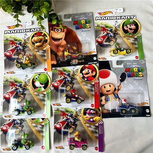 正版 wheels风火轮超级马里奥合金车模小车马力欧珍藏车GBG25 hot