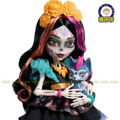 正版2026精灵高中怪物高中骷髅Monster High Skelita血妞娃娃正品