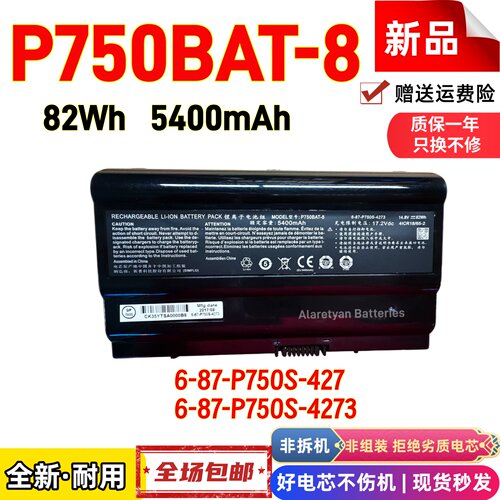 Hasee神舟 P750BAT-8 6-87-P750S-427 6-87-P750S-4273电池板