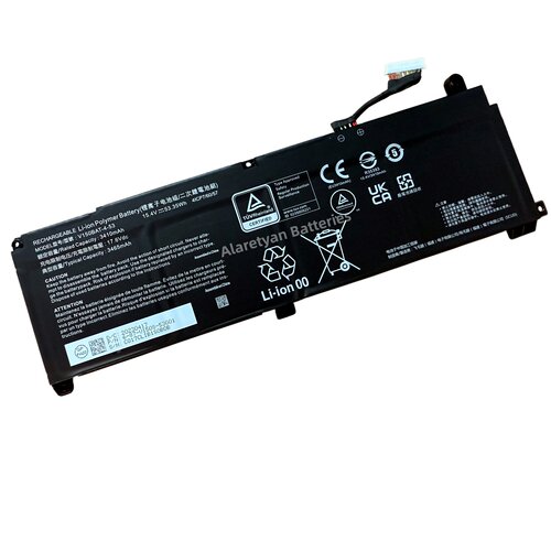 全新机械师S15C PNK NKV155P笔记本电池 V150BAt-4-53 高容量53Wh