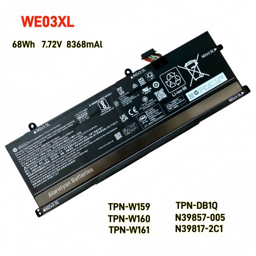全新HP惠普WE04XL TPN-DB1Q N39857-005 N39817-2C1笔记本电池