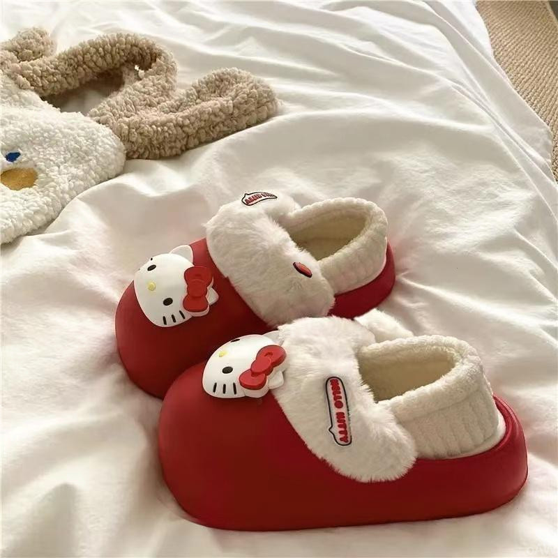 棉拖鞋女款2025新款爆款外穿可爱卡通可拆卸防滑洋气包头棉拖鞋女