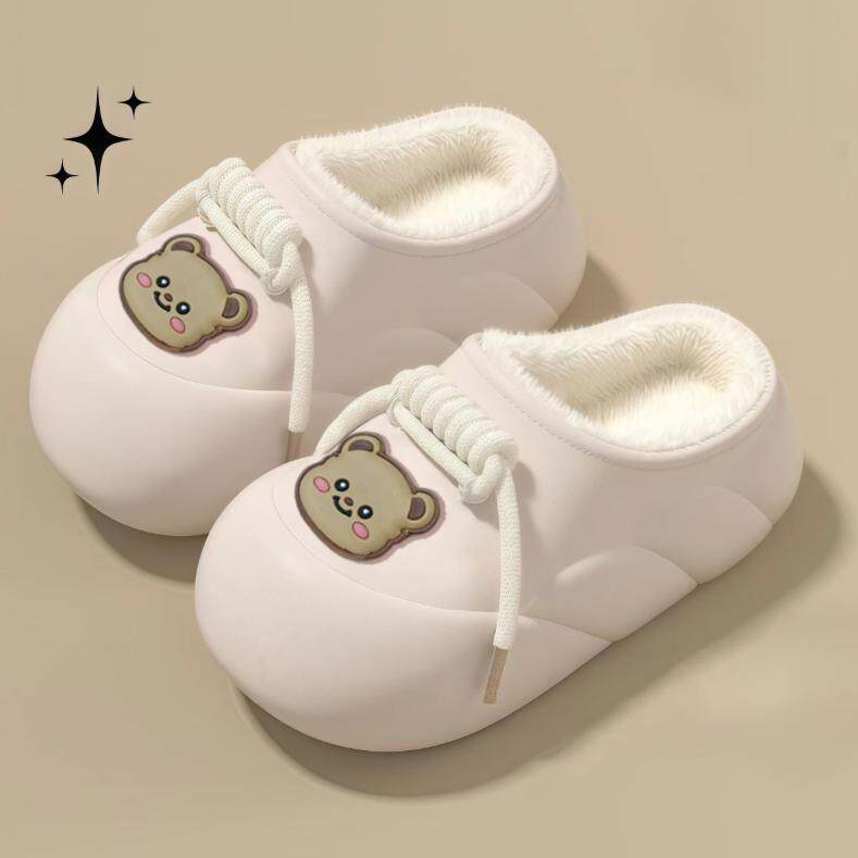 包头包跟厚底内增高棉拖拖鞋女外穿2025年新款爆款舒适防臭棉拖鞋