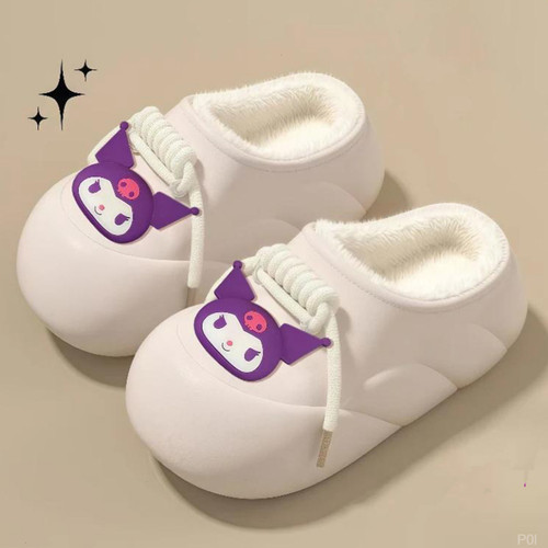 拖鞋女款秋冬情侣款棉拖鞋居家包头厚底防滑保暖月子鞋居家毛拖鞋