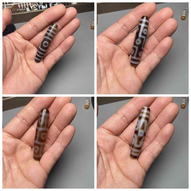 西藏民族风高油三眼六眼佛心九眼天珠吊坠玛瑙天眼锁骨项链毛衣链