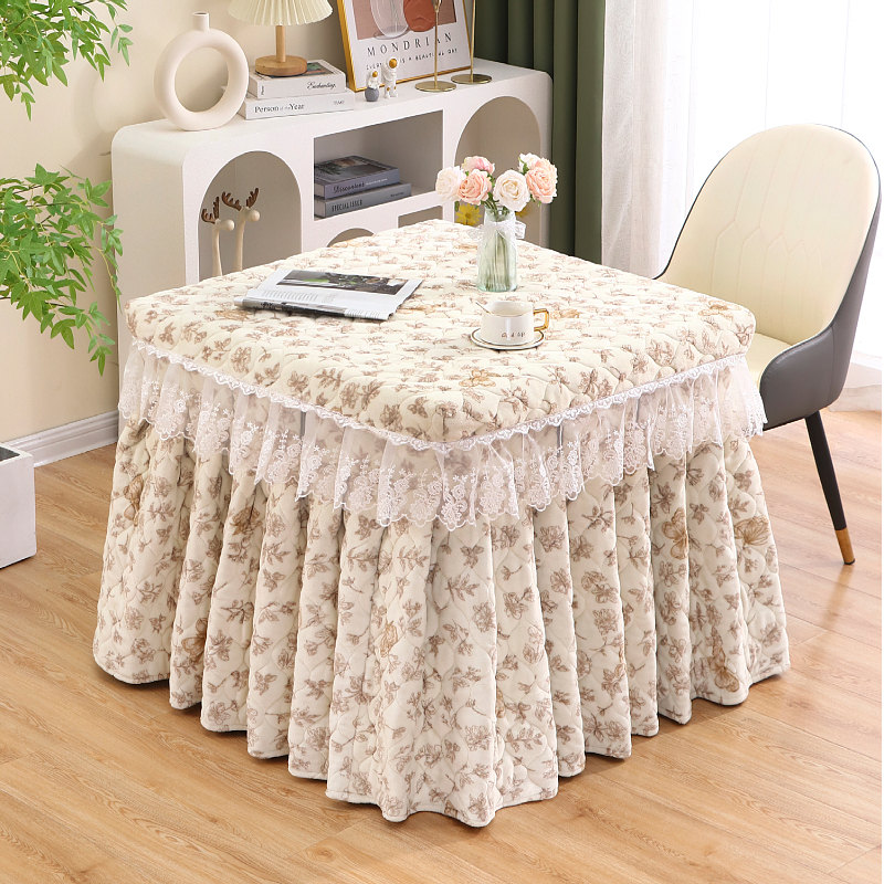 冬季烤火新款桌子罩套