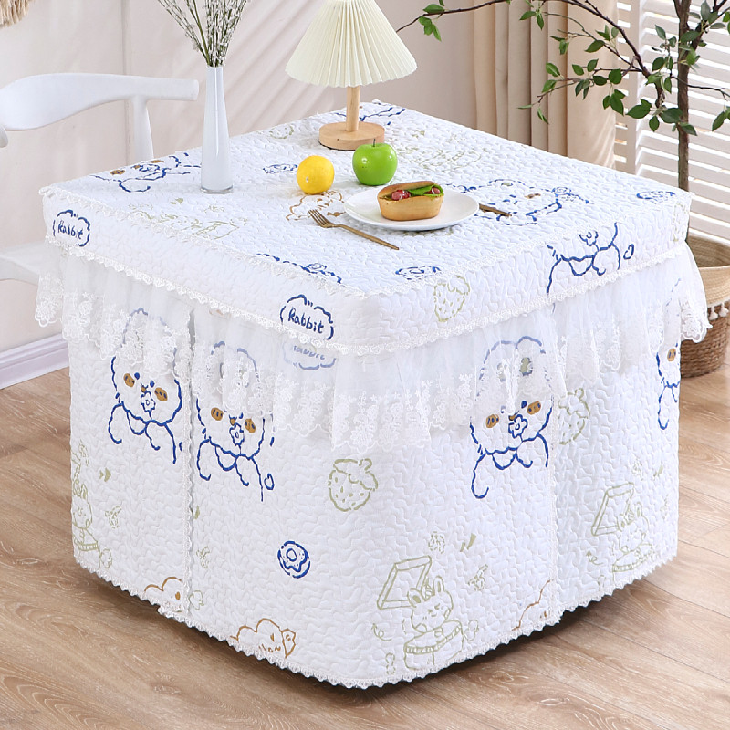 纯棉正方形烤火罩套加厚电炉罩烤火桌子罩套麻将机取暖桌布罩冬季,居家布艺,微波炉罩,淘宝优惠券,粉丝福利购,淘宝优惠卷