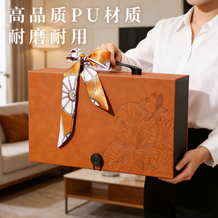 2026新款红酒包装礼盒双支高档红酒盒通用皮盒葡萄酒包装空盒子