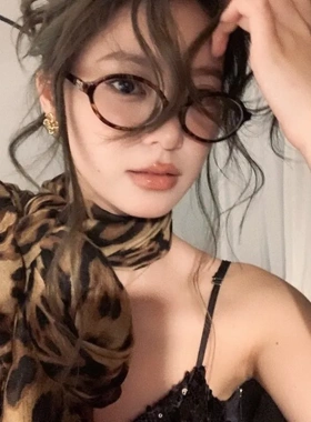 丝巾长款风e辣妹豹纹女~复古披肩*Celi同款风领巾纯美式欲方圆风
