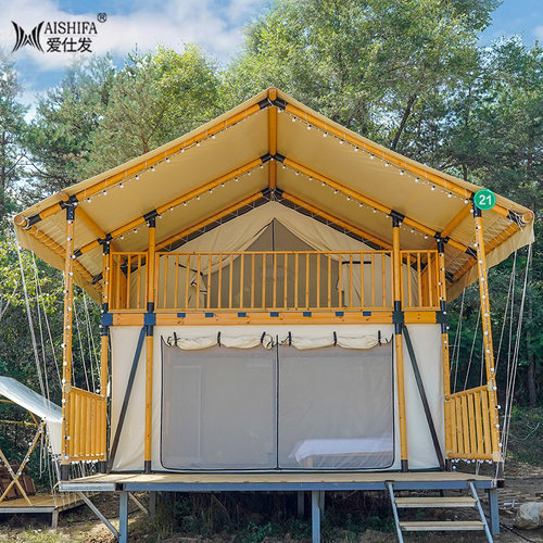 双层民宿高端营地景区全实木屋