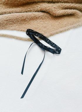 色蕾丝choker项链女颈带脖子配饰