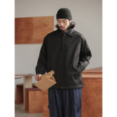 复古夹克 通勤薄外套春季 NOEARS限定清仓售完不补 撞色线翻领工装