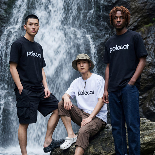 polecat印花短袖T恤情侣半袖上衣