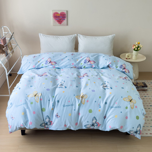 纯棉被套单件 学生宿舍 100%全棉被罩单人1.2米1.5m180双人2米四季