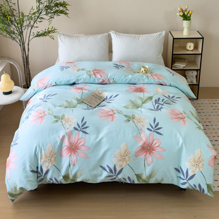 纯棉被套单件 100%全棉被罩斜纹儿童学生单人1.2米1.5m180双人2米