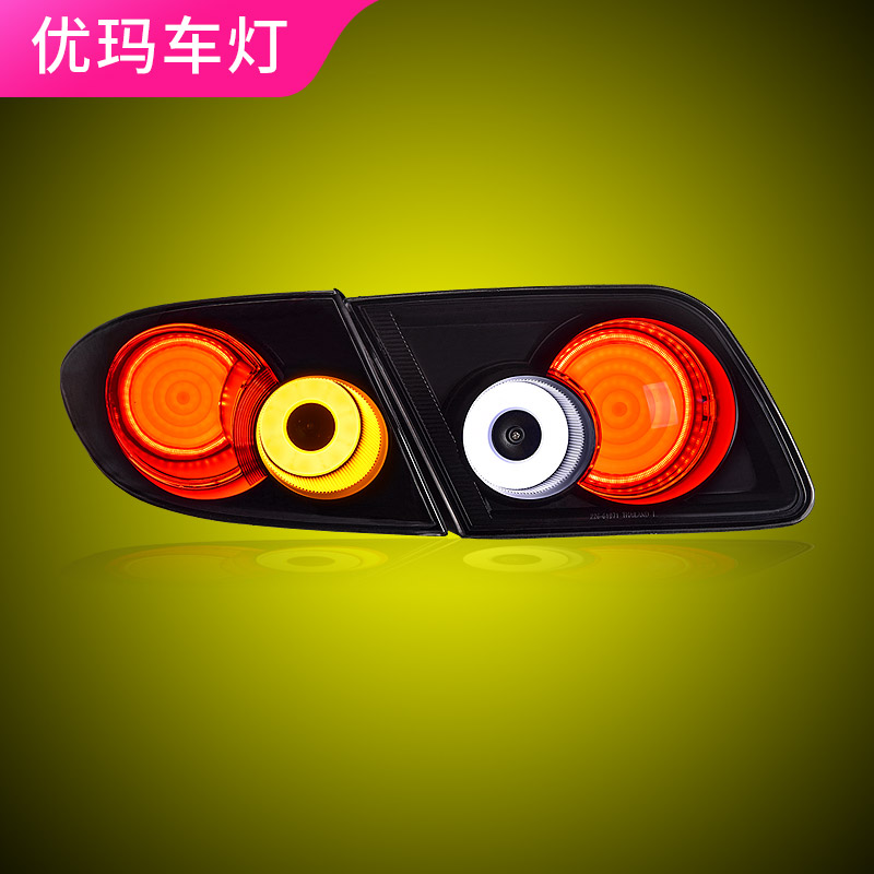 专用于马自达6尾灯总成马六改装多明戈款全led流水转向尾灯总成