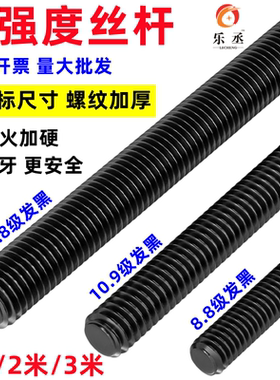 8.8级高强度牙条12.9级丝杆通丝杠全螺纹杆6M8M10M12M14M16M20M24