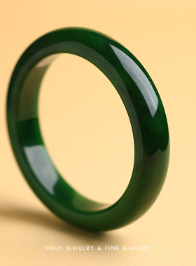 珠宫手镯碧玉平安镯和田玉