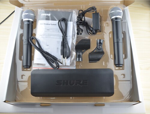 Shure/舒尔blx88 pg58一拖二 声卡直播 无线话筒 舞台演出麦克风