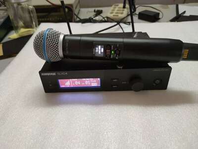 Shure/舒尔SLXD4D/BETA58A一拖一无线手持话筒 数字舞台麦克风