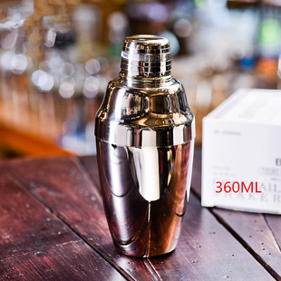 YUKIWA日式调酒器 三段摇酒壶 英式雪克壶 调酒器 雪克壶360ml