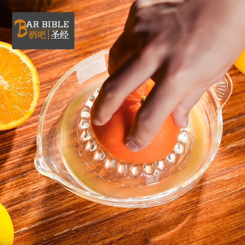 婴儿玻璃手动榨汁器柠檬榨汁器柠檬夹橙子榨汁压榨器 碗装榨汁器