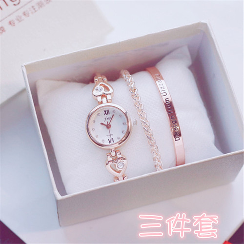手表女ins风学生韩版简约潮流ulzzang小清新可爱樱花粉少女手链表 - 封面