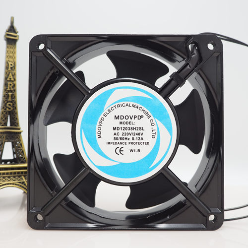 全新原装MD12038H2SL滚珠轴承轴流风机 12cm机箱机柜散热风扇220V