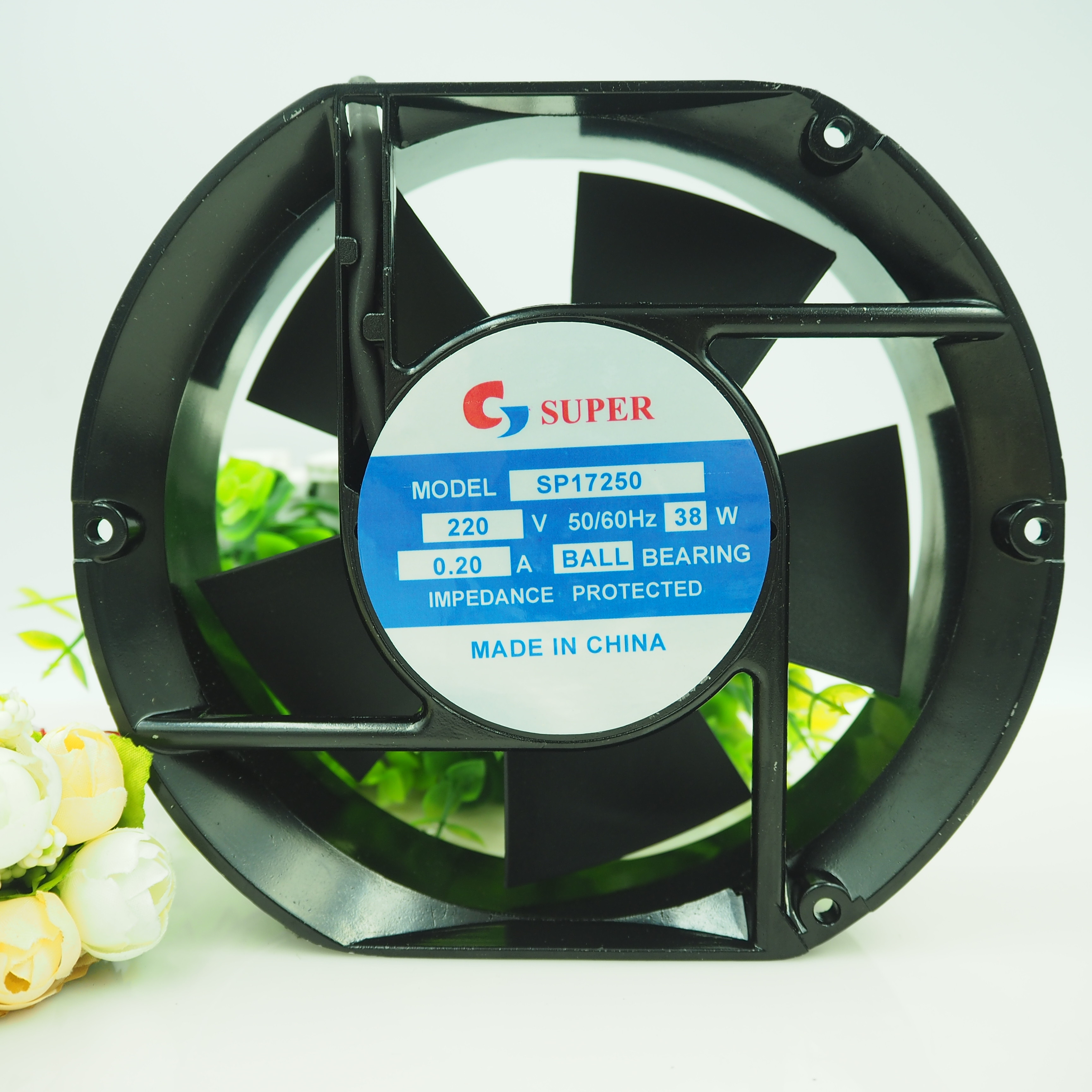 SP17250 AC220V 50/60HZ 0.20A 38W 原装正品SUPER 铝框设备风扇