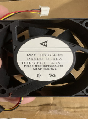 全新原装三菱MMF-06D24DM-AC5 24V 0.06A 6025 6cm变频器散热风扇