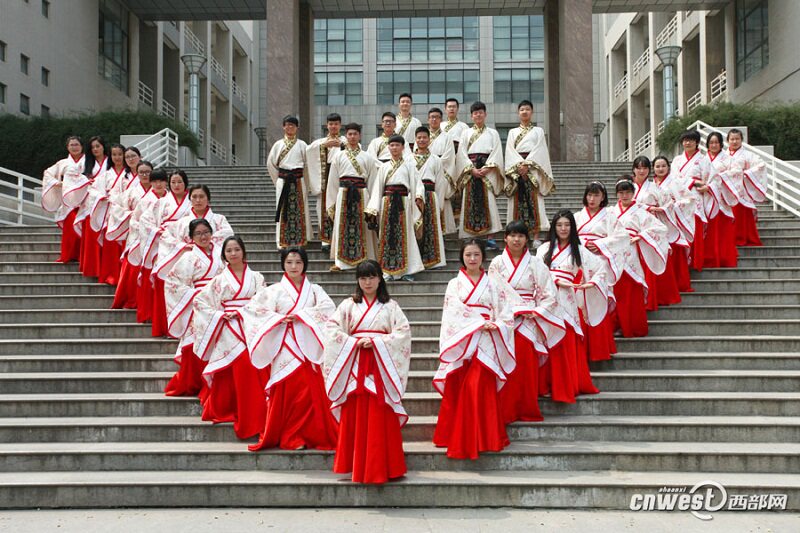 汉服男古装侠客书生秀才祭拜庙会成人礼服汉服女表演服学生礼仪代图片
