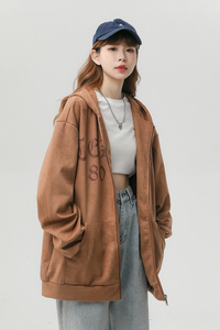 2022秋季新款麂皮绒开衫卫衣男女同款227-6-1051图片