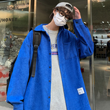 2022港风男翻领青少年流行宽松免烫长袖外穿衬衫227-6-1003-p40，男装衬衫，星座227