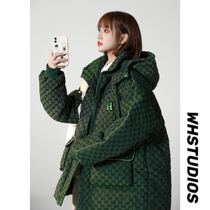 22冬季冲锋衣美式复古宽松连帽加厚棉衣工装面包服1062图片