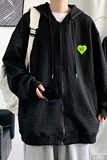2022新款华夫格卫衣韩版宽松春秋连帽开衫外套潮227-6-972-P65，男装卫衣，星座227-6