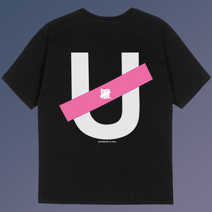 夏季 UND 圆领短袖 大U字母印花 T恤 不败五道杠 男女情侣款 HIAUTO